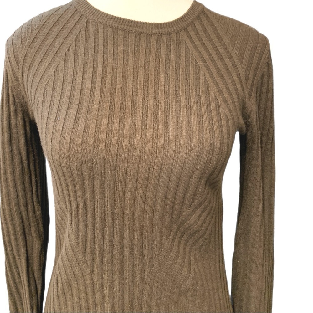 Aritzia Rib-Knit Wool Sweater in Olive Size XS - Picture 7 of 9